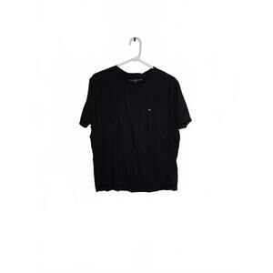 Tommy Hilfiger Black Crew Neck T-Shirt, Medium